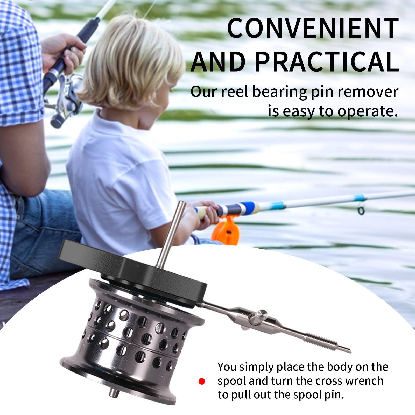 Spool Bearing Pin Remover Fish - Reel Repair Kit บทวิจารณ์และราคา