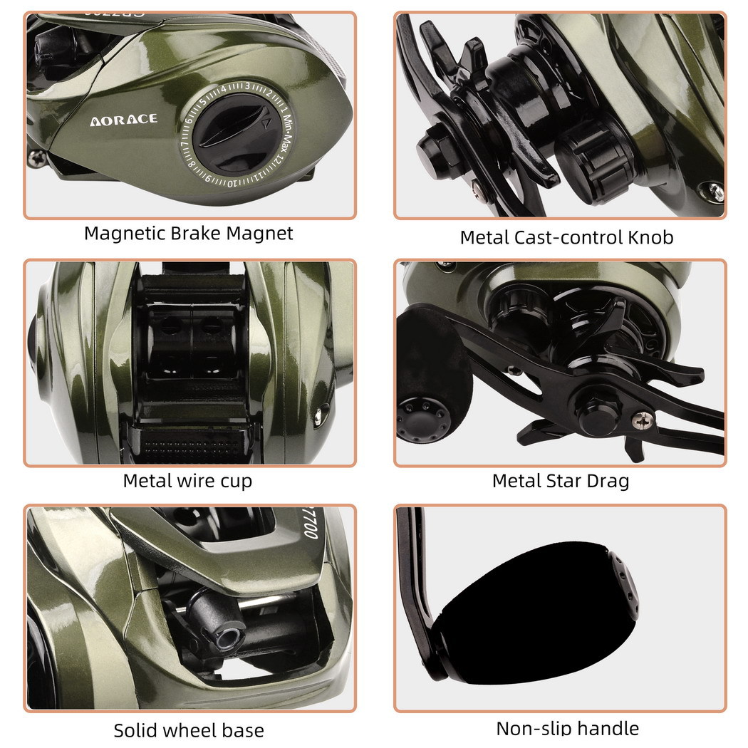 Baitcasting Reel 7.2 1 High Sp - Reel Spare Spool บทวิจารณ์และราคา