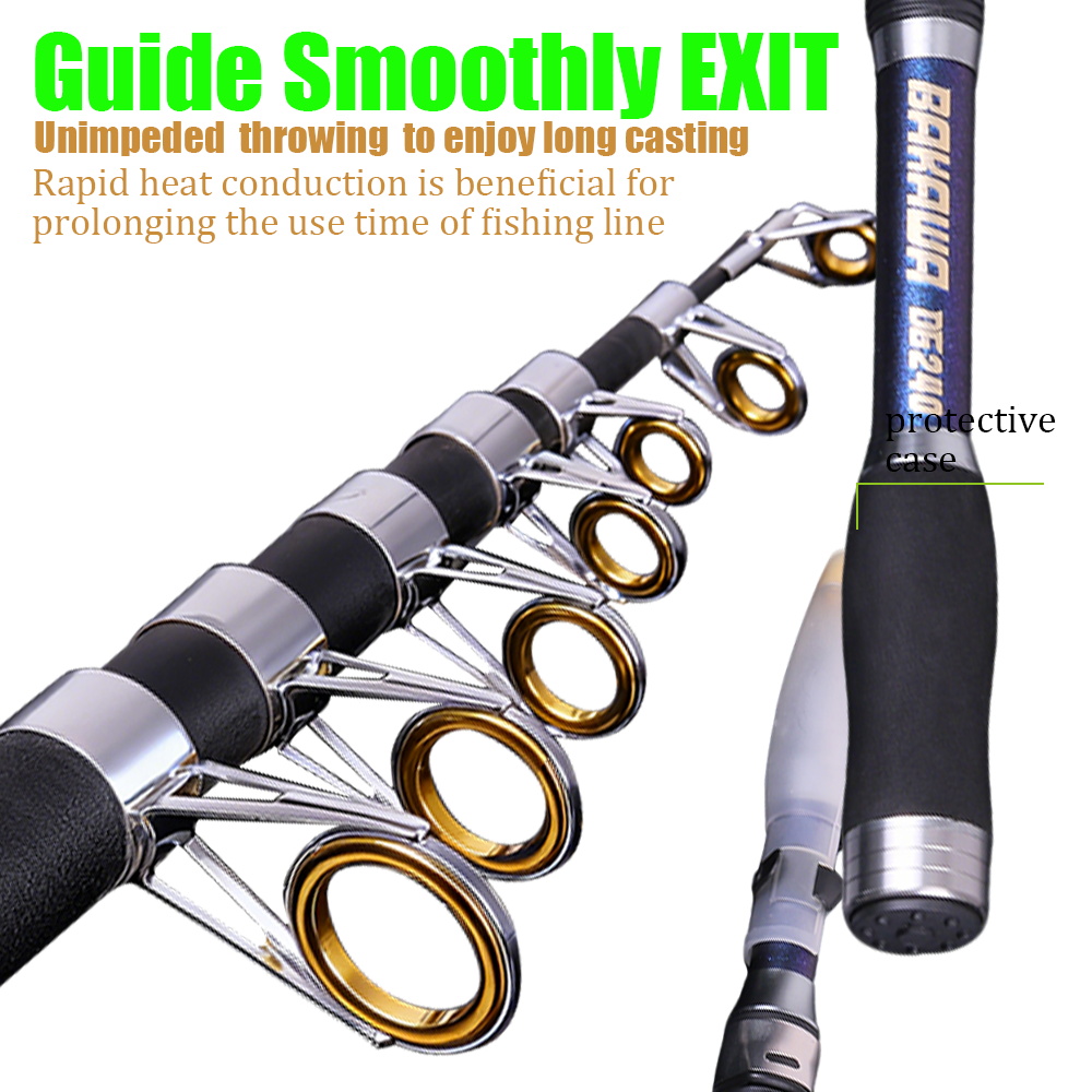 1.8M-2.7M Telescopic Spinning  - Spincast Reel บทวิจารณ์และราคา