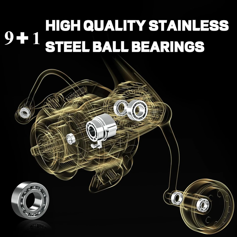 Spinning Reel, 9+1 BB Incredib - Spinning Reel บทวิจารณ์และราคา