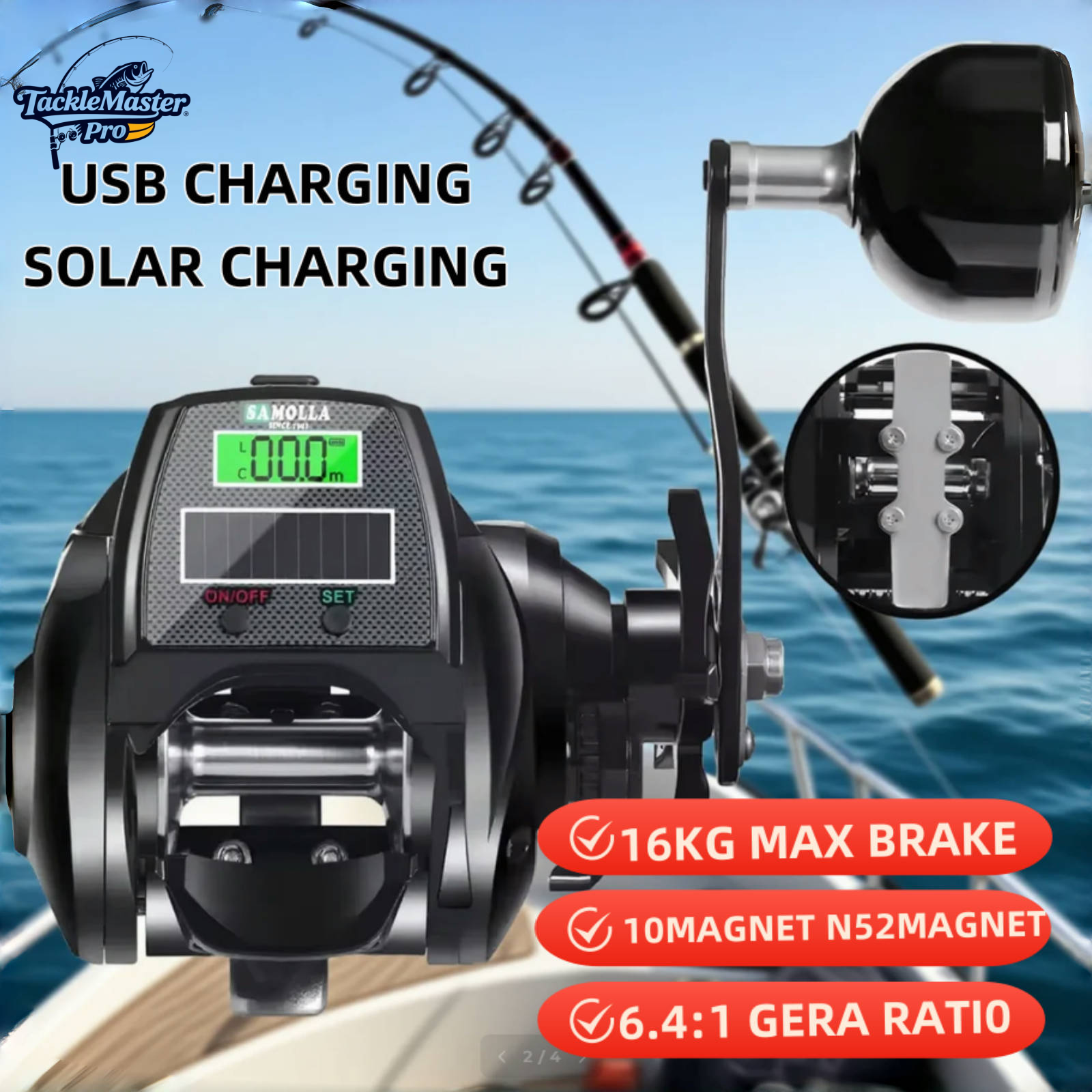 Heavy Duty Electric Fishing Re - Ice Fishing Reel บทวิจารณ์และราคา